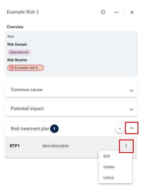 Creating and using a risk library